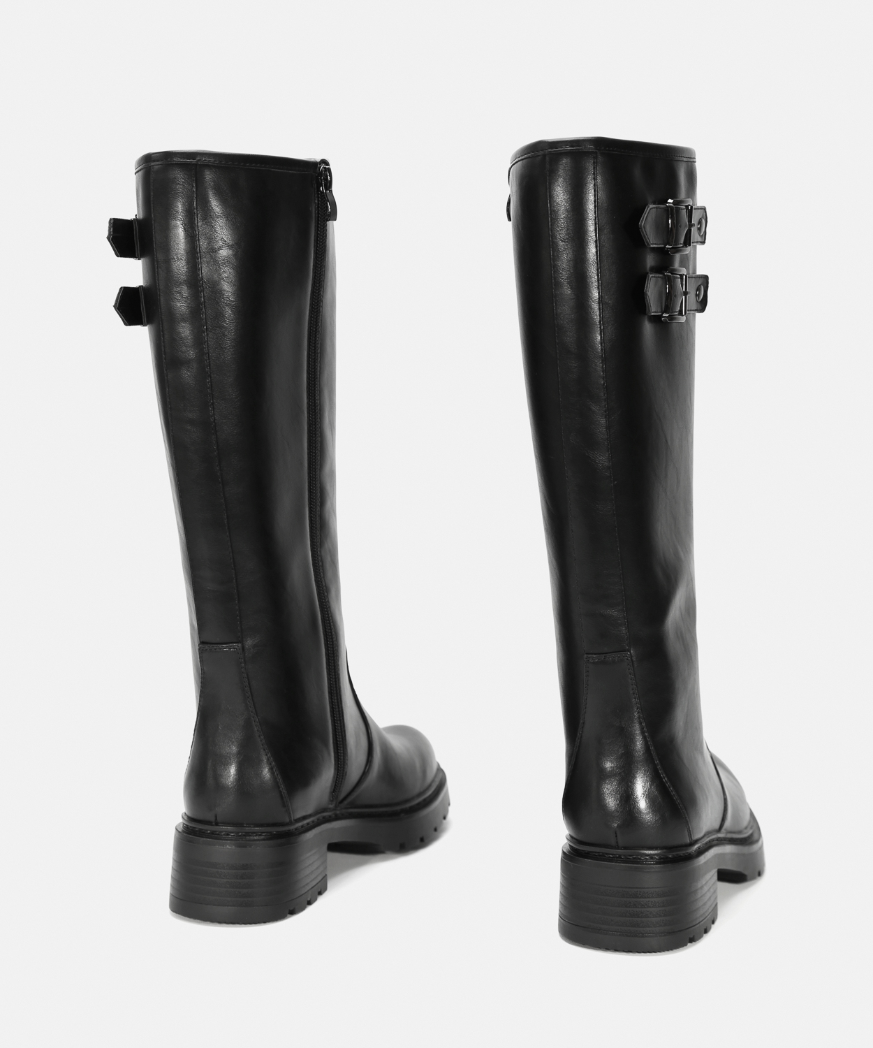 Botas cano alto fivelas image number null